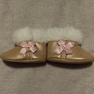 child of mine | Shoes | 3 Months Child Of Mine Gold Pink Baby Boots | Poshmark